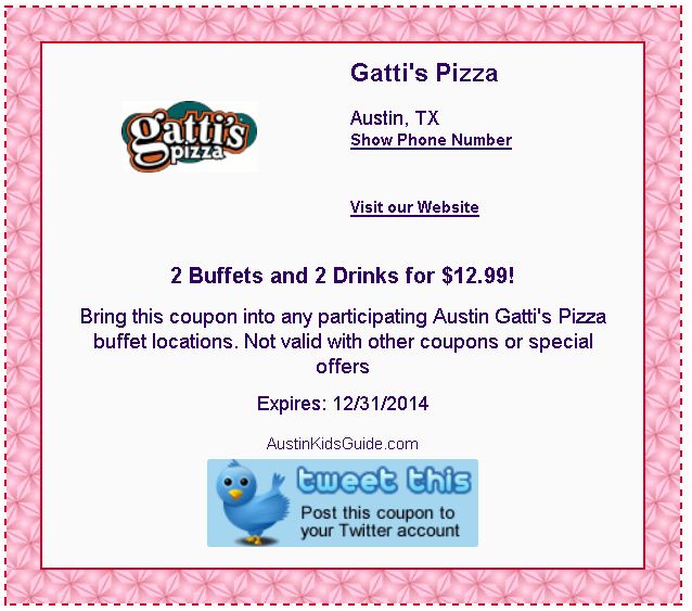 Unexpectedly Expecting Baby Mr Gatti's Coupons 1Topping Pizza and