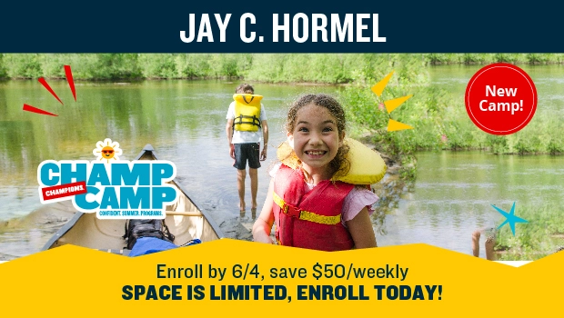 Champions Champ Camp at Jay C. Hormel Nature Center Arts For Kids