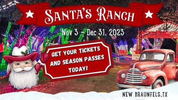 Santa's Ranch Drive Through Christmas Light Park
