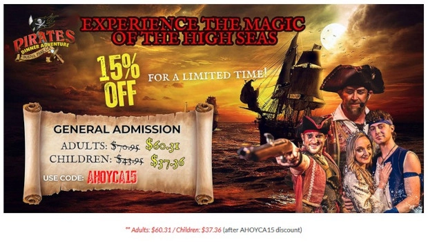 Pirate's Dinner Adventure Family Dining