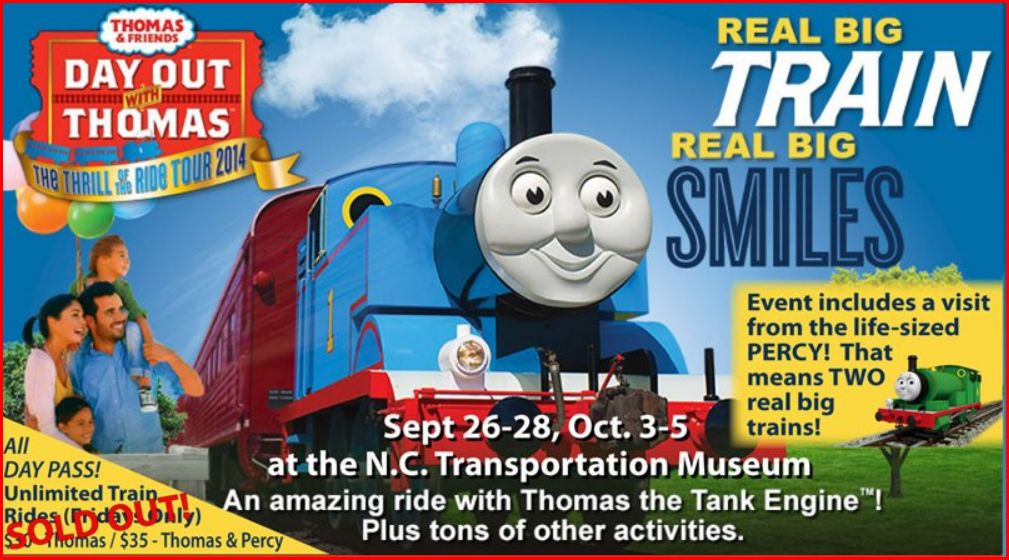 Spend A Day Out With Thomas at the NC Transportation Museum +